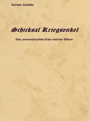 cover image of Schicksal Kriegsenkel